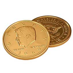 Fort Knox Gold Mega Medallion Chocolate Coin